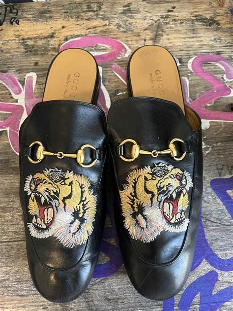 gucci tie with tiger|Gucci tiger loafer.